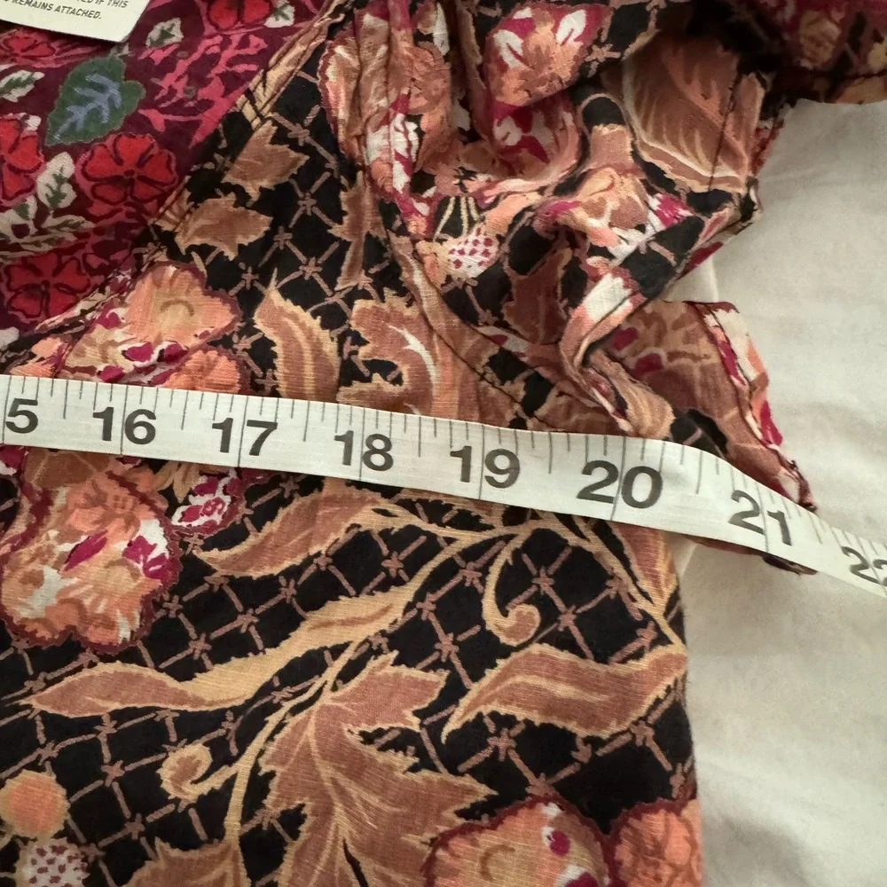 Anthropologie NWOT Floral Print Tunic Dress medium